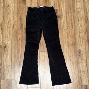 Old Navy Black Corduroy Flare Pants